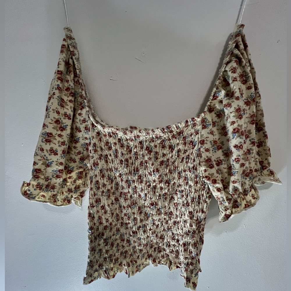 Brave Soul floral top a little bit off shoulder